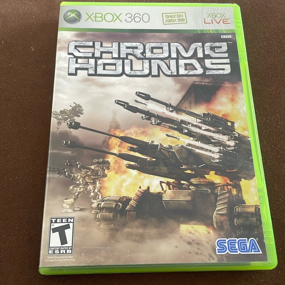 Chromehounds Xbox 360 Video Game Sega From Software Rare Mech Game 68004 CIB